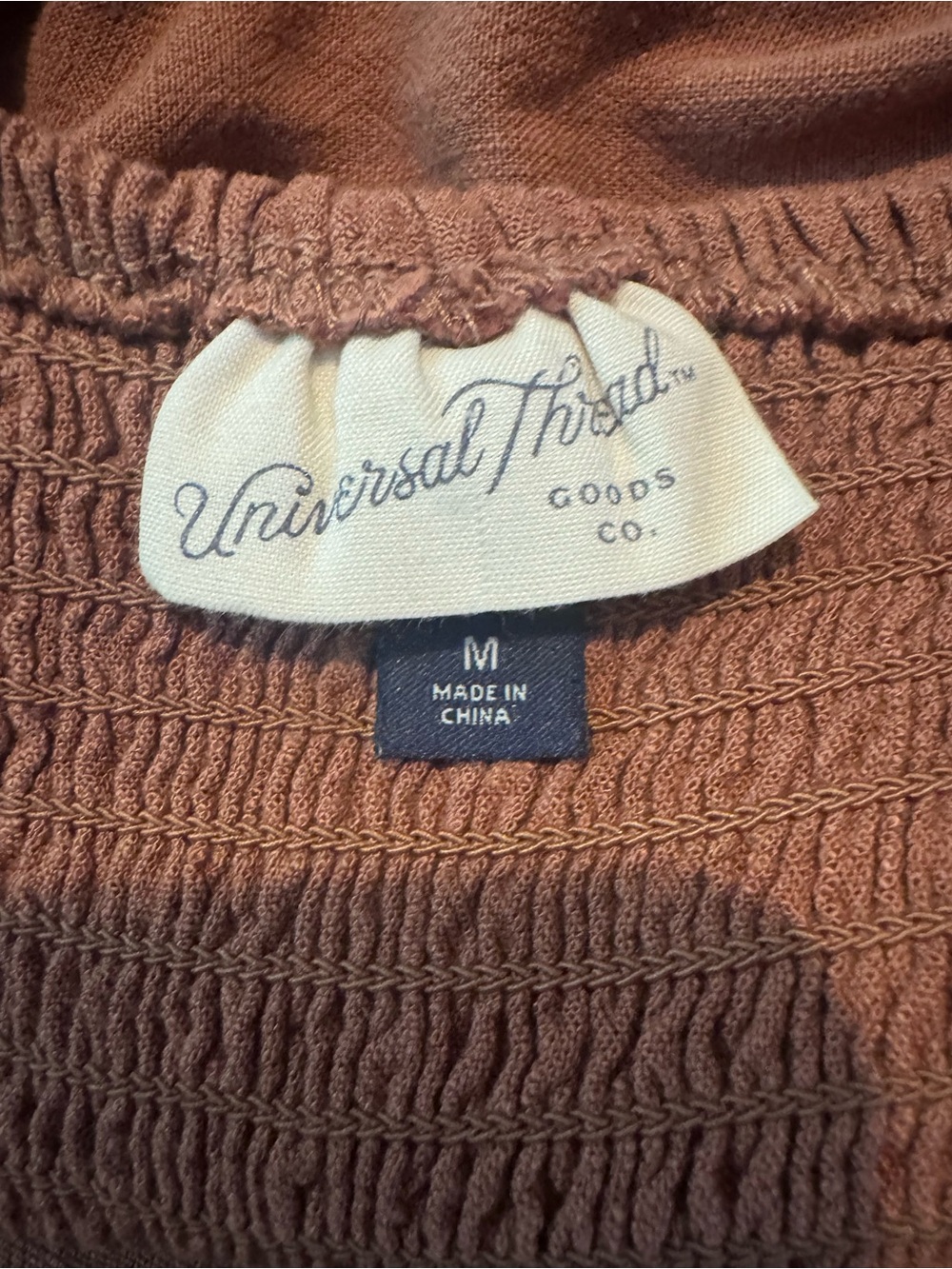 Universal Thread Rust Tie-Shoulder Wide-Leg Jumpsuit - Picture 6 of 6